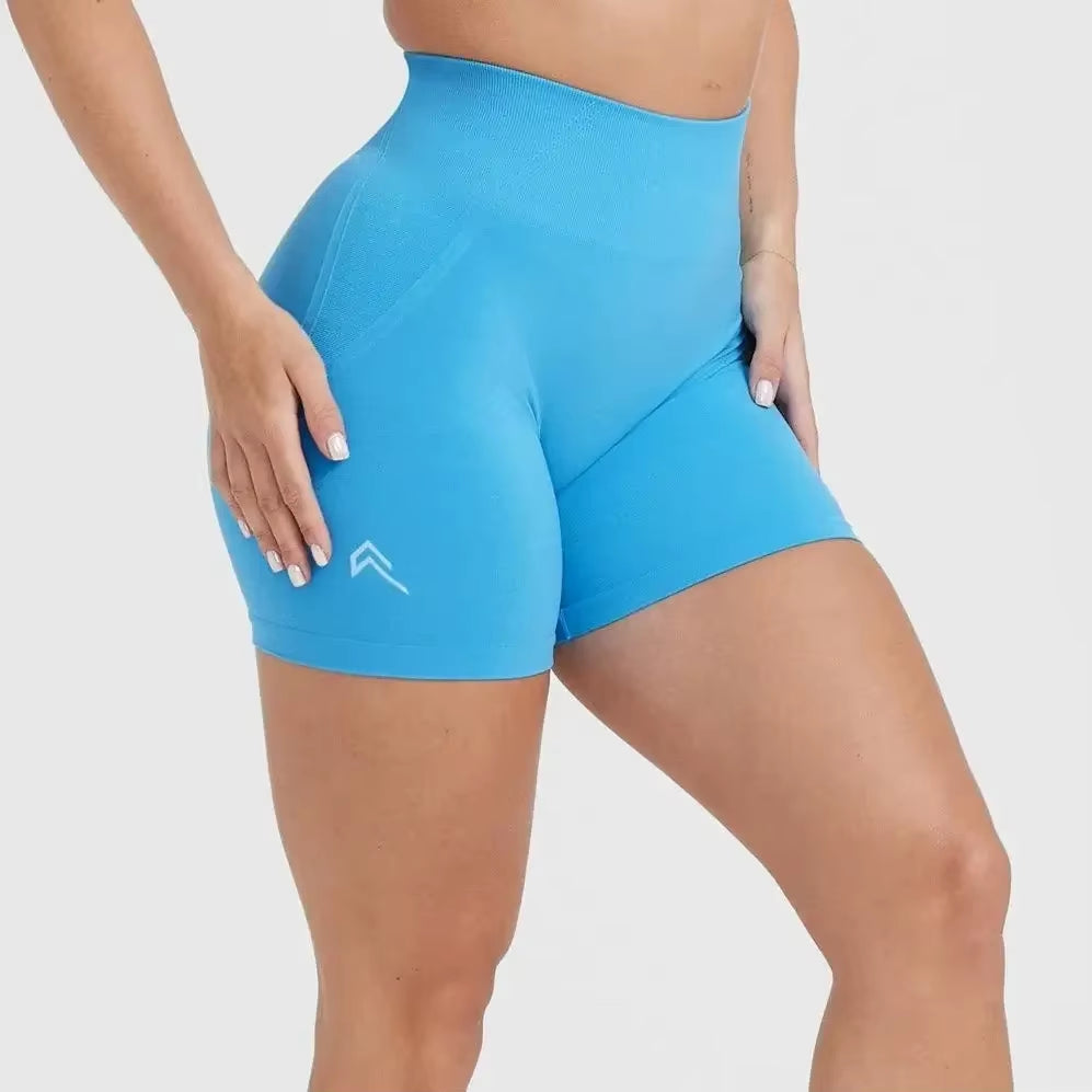 Women'S Seamless Hip Shrink Fitness Shorts Yoga Fitness Clothing Sports Training Clothing Activity Easy Shorts Cycling Shorts